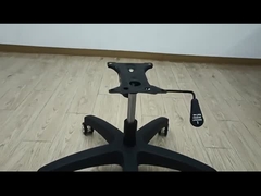 300 파운드 무게 용량 사무실 의자 허리 지원과 함께 회전 기지 나일론 5 스타 발 의자 다리