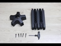 발 사무실 의자를 분해하고 회전 기저 115mm 높이 BIFMA 테스트 개별 포장