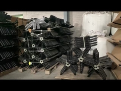 무게 용량 300 파운드 사무실 회전 의자 서드 나일론 검은색 5성 발