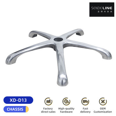 좋은 가격 5성 사무실 의자 금속 기반 알루미늄 합금 회전 의자 바퀴 기반 온라인으로