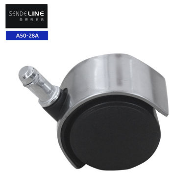 좋은 가격 블랙 스테인레스 스틸 사무실 의자 바퀴 교체 나일론 50mm 조용한 바퀴 온라인으로