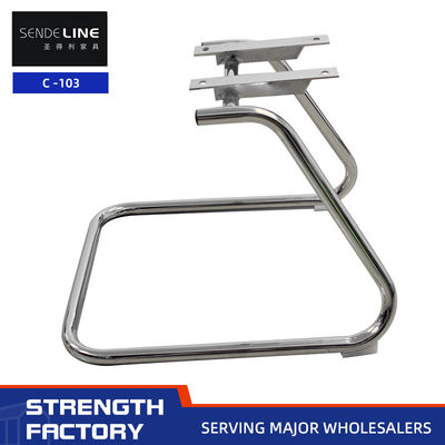 좋은 가격 크롬 접착 오피스 의자 금속 프레임 전자 접착 / 검은 활 프레임 온라인으로