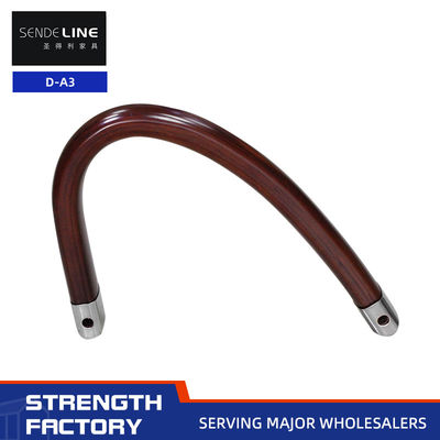 좋은 가격 현대식 고형 목재 의자 팔받침 편안함 집 / 사무실용 적갈색 온라인으로