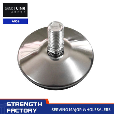 좋은 가격 실버 마무리 조정 테이블 발 12 / 13mm 길이 스레드 사무실 의자 발 온라인으로