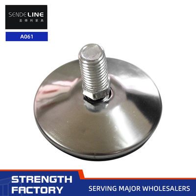 좋은 가격 검은 톱니 철 의자 발 교체 미끄러지지 않는 12mm / 13mm 스레드 길이 온라인으로