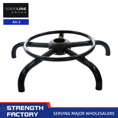 좋은 가격 검은색 바 스톨 액세서리 회전 의자 발 반지 5성 발 기단 온라인으로