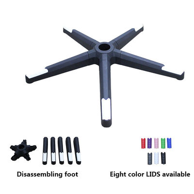 좋은 가격 공장 소매 사무실 의자 회전 기단 분리 가능 블랙 나일론 비프마 테스트 350mm 반지름 온라인으로