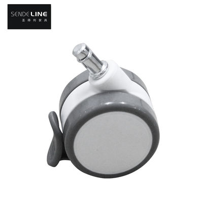 좋은 가격 65mm PVC 밴드 브레이크 오피스 의자 높은 부하 용량과 부드러운 롤링 온라인으로