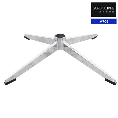 4성급 베이스 오피스 체어 베이스 교체 광택 색상 높이 122MM 알루미늄 합금