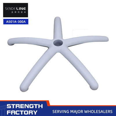 75mm 에르고노믹 조정 가능한 사무실 의자 기저 600mm 지름과 5성 흰 알루미늄 합금 다리