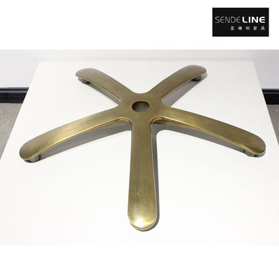 좋은 가격 Aluminum alloy die-casting one-piece molding, golden 700mm office chair base 온라인으로